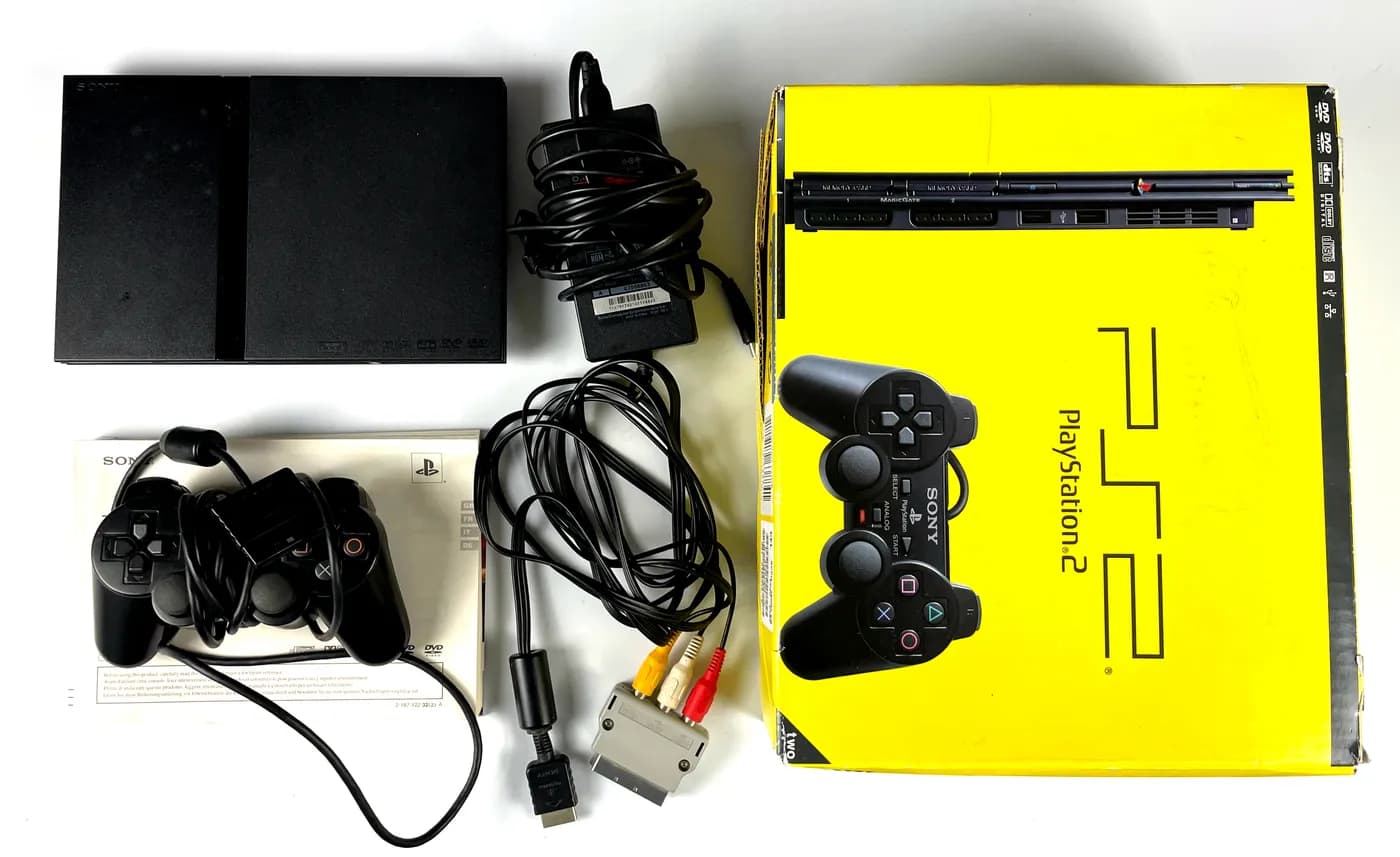 PlayStation 2 PS2 Slim SCPH-70004 Console Complete