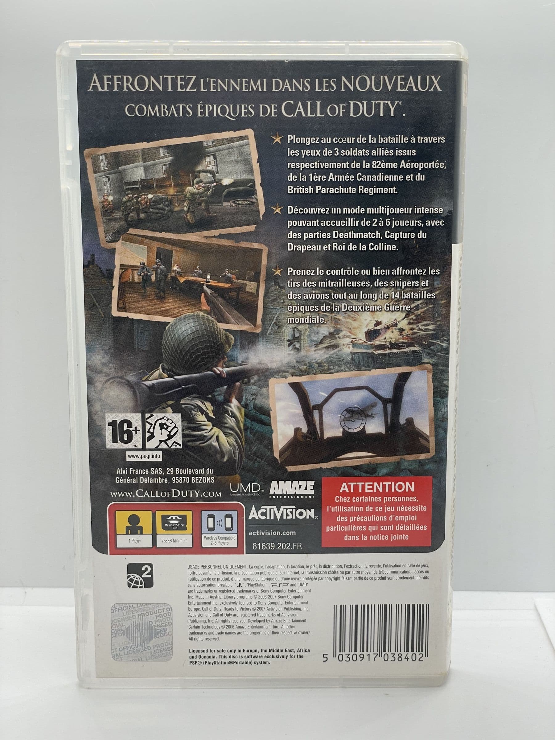Call of Duty: Roads to Victory PSP