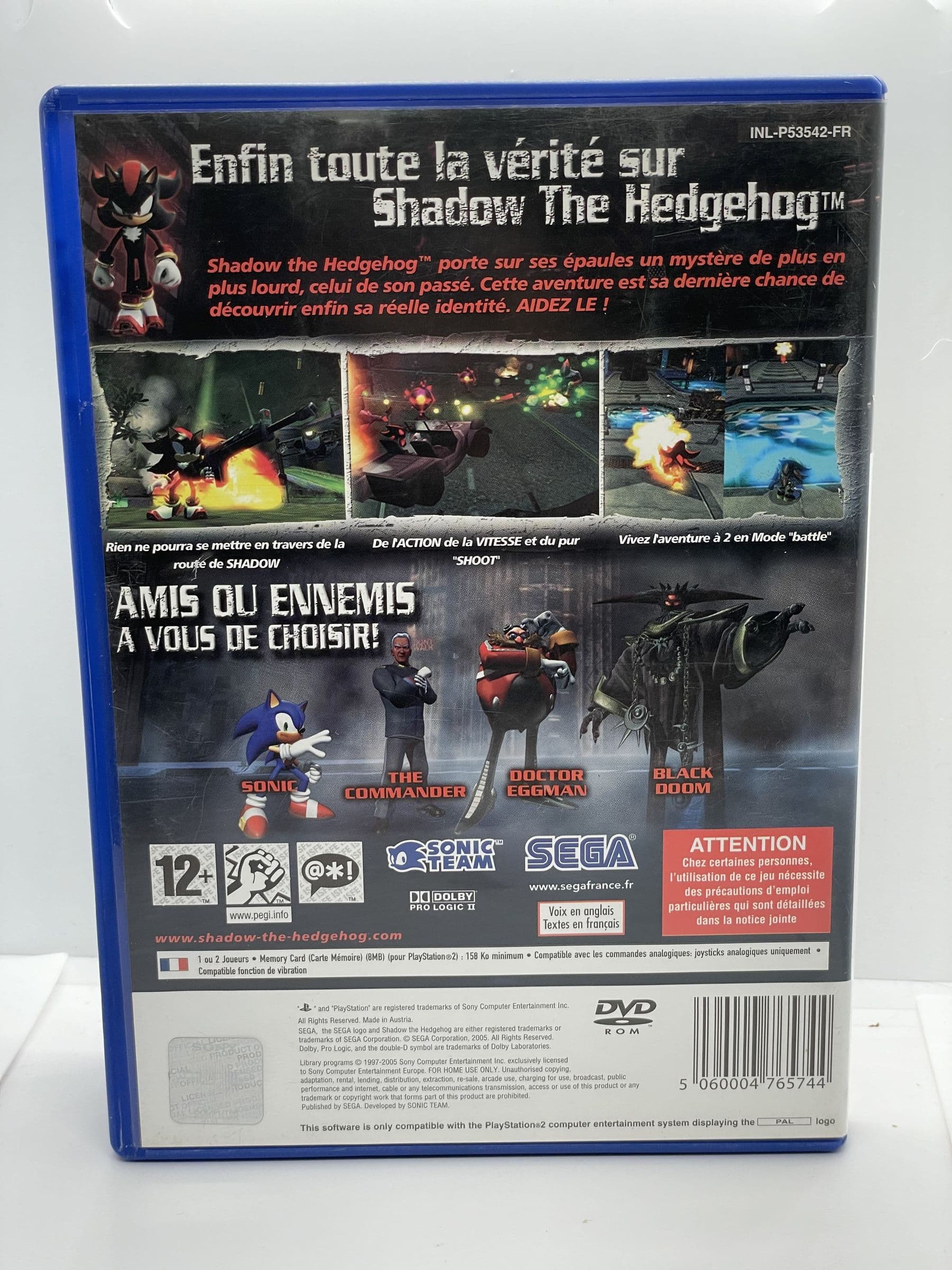Shadow The Hedgehog PS2
