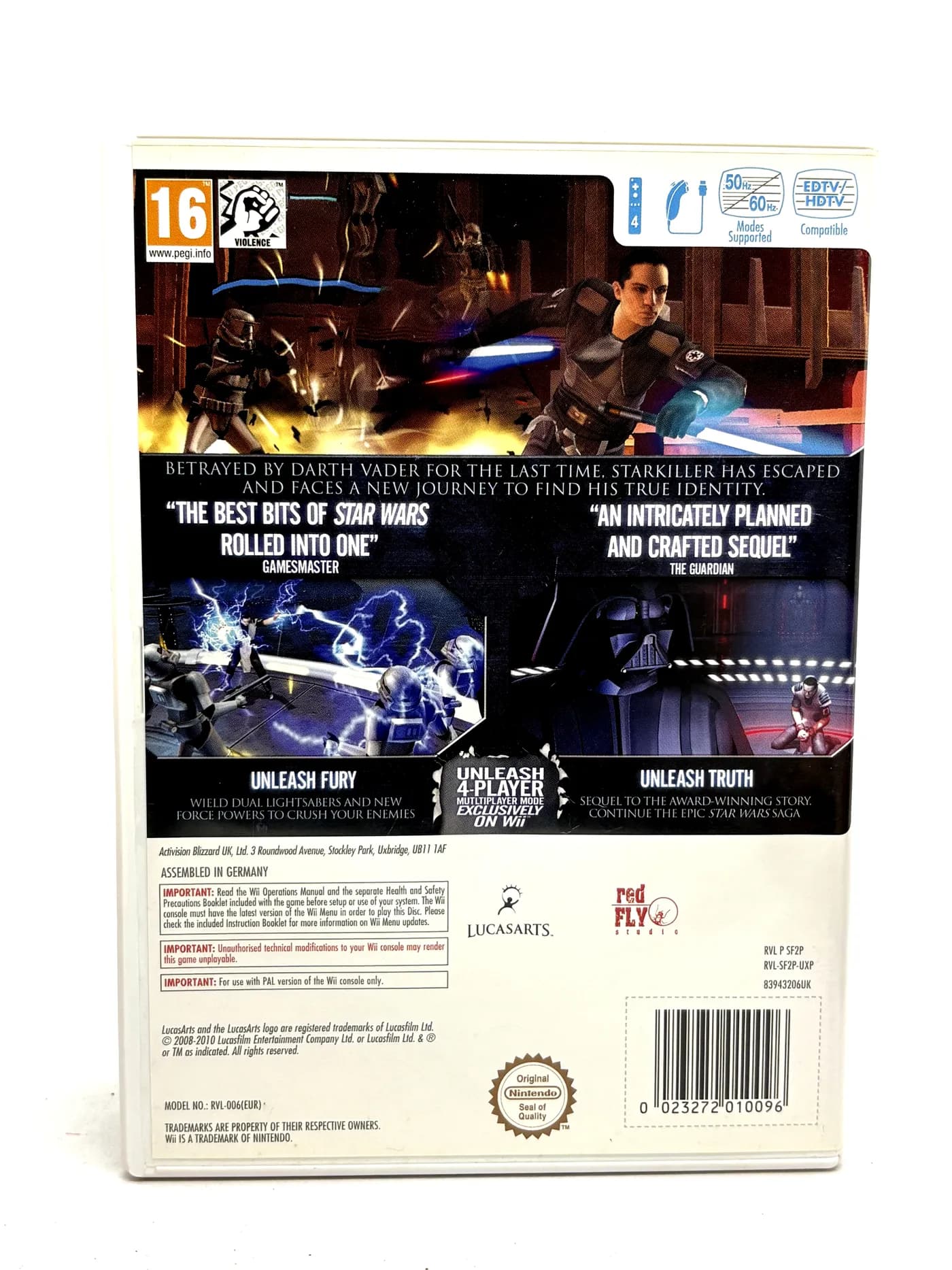 Star Wars The Force Unleashed II Nintendo Wii