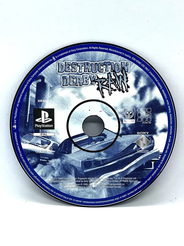 Destruction Derby Raw PS1 PSX (game only)