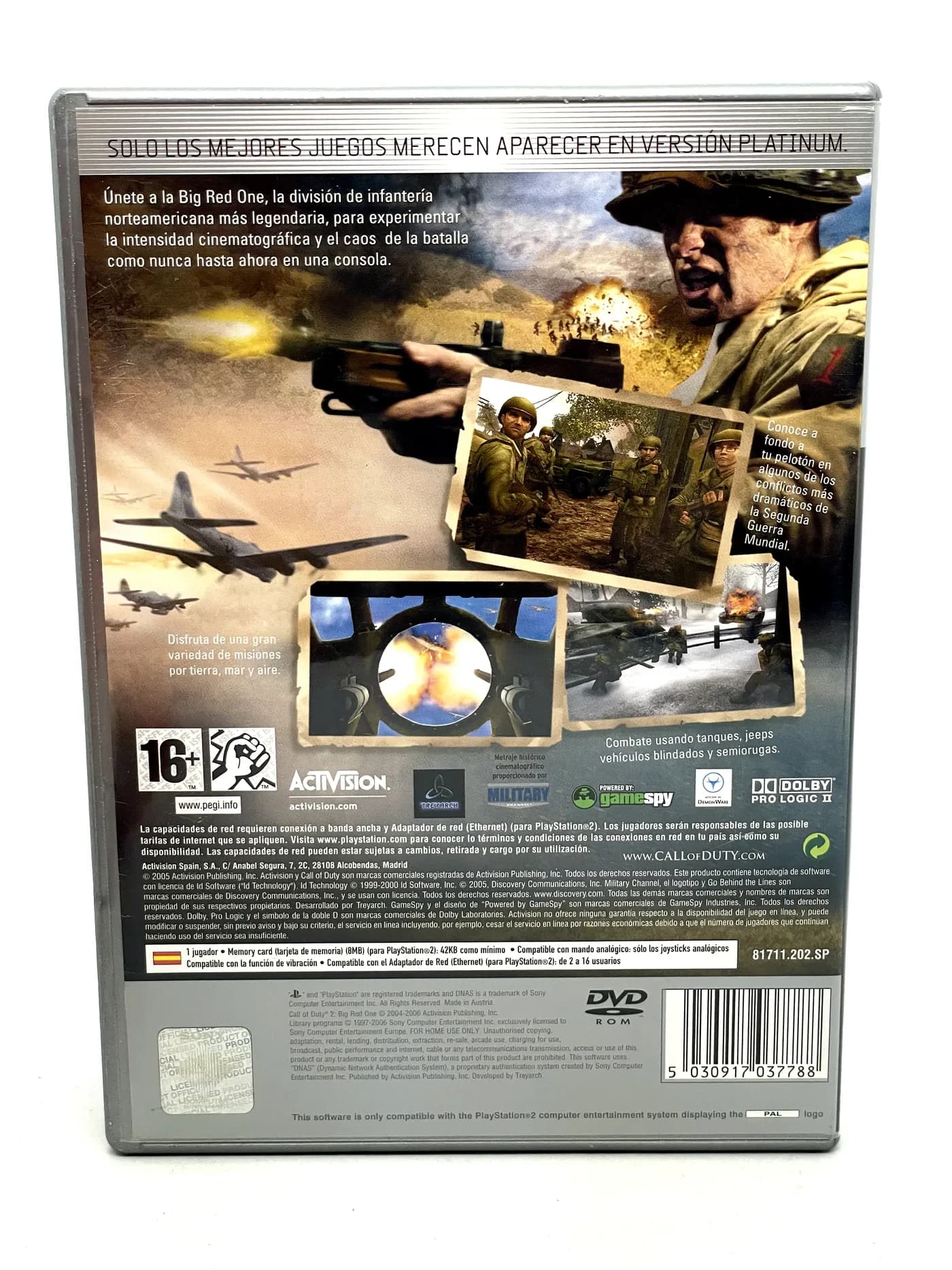 Call of Duty 2 Big Red One PS2 (FR)