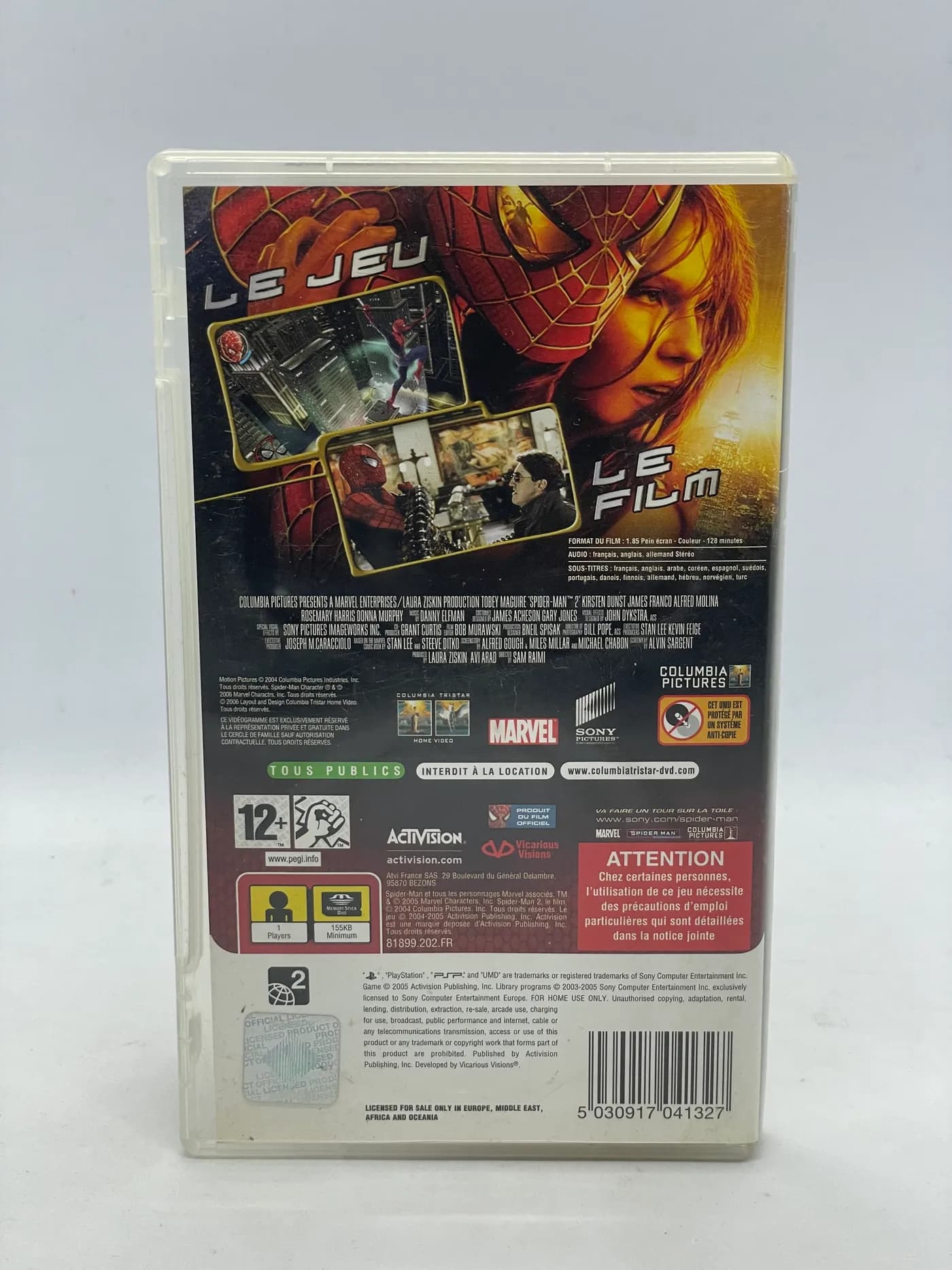 Spider-Man 2 Game + Movie PSP (FR)