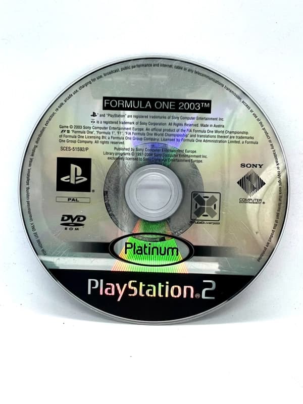 Formula One 2003 PS2 (game only)