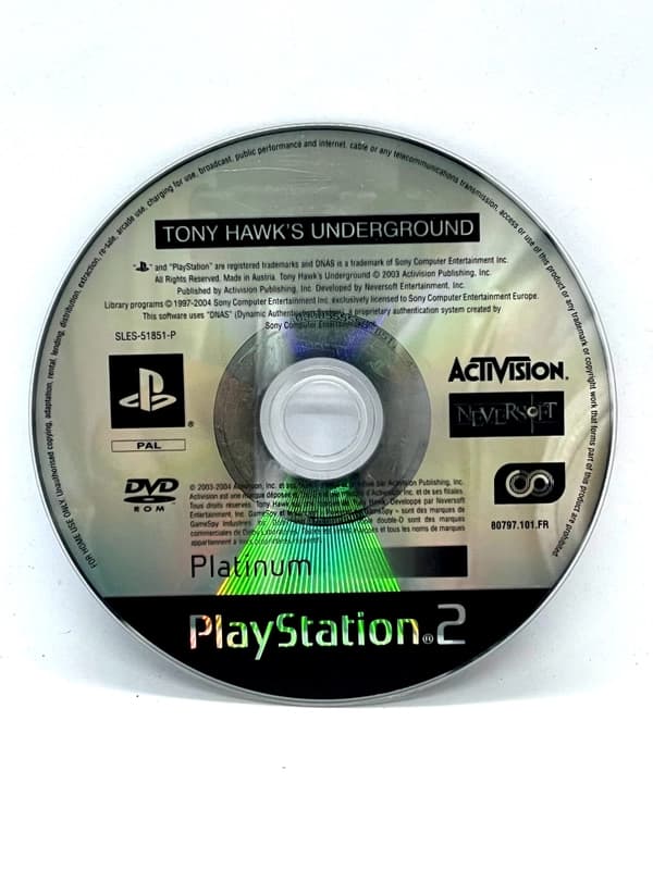 Tony Hawk's Underground PS2 (game only)