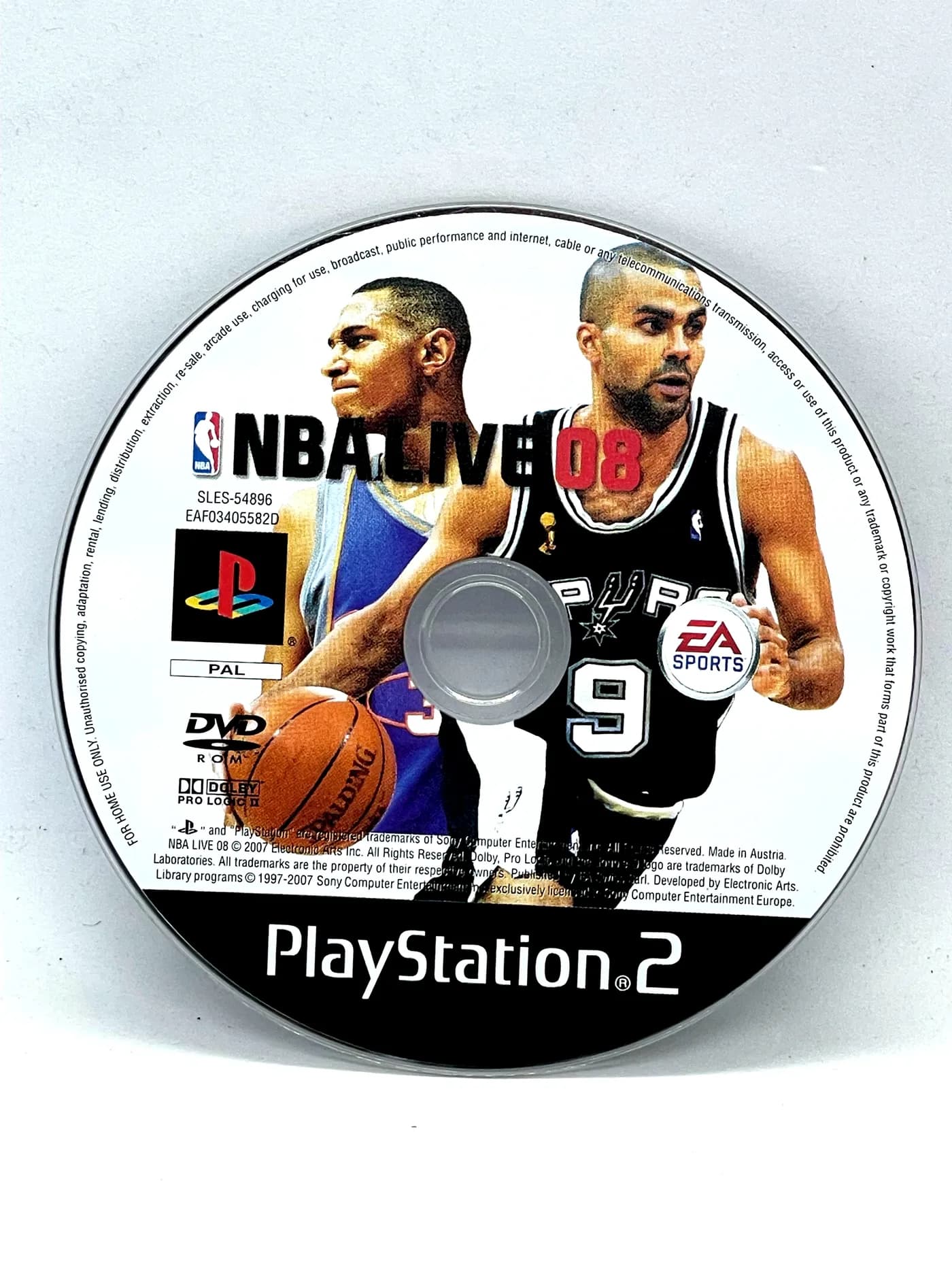 NBA Live 08 PS2 (game only)