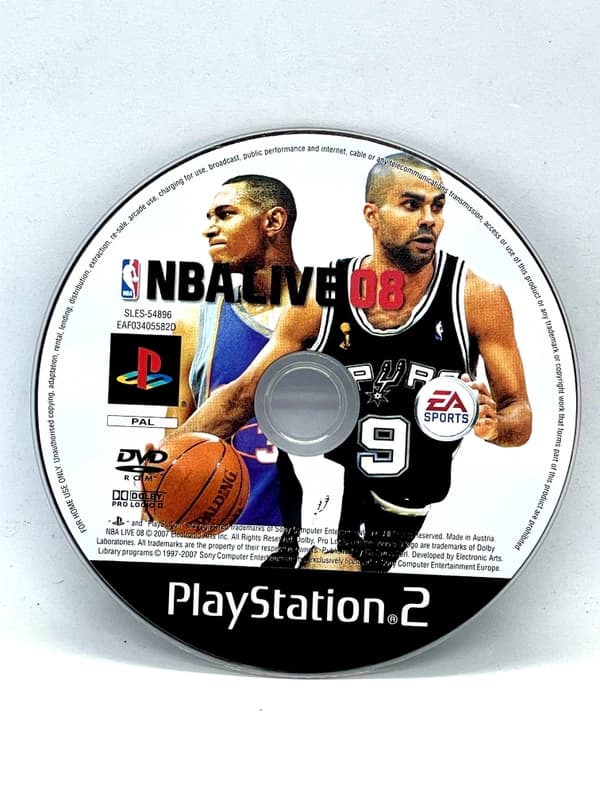 NBA Live 08 PS2 (game only)