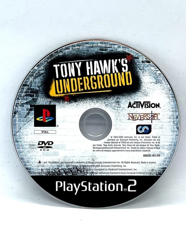 Tony Hawk's Underground PS2 (game only)