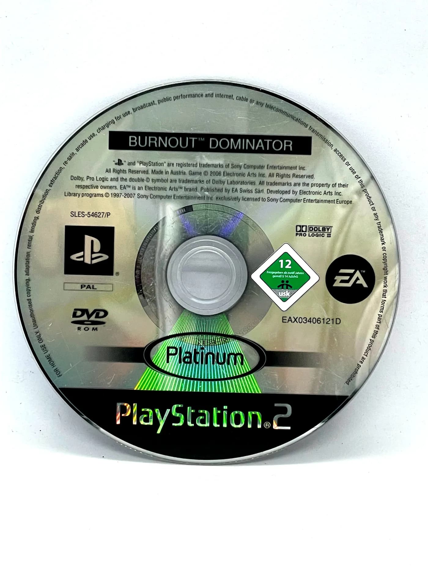 Burnout Dominator PS2 (game only)