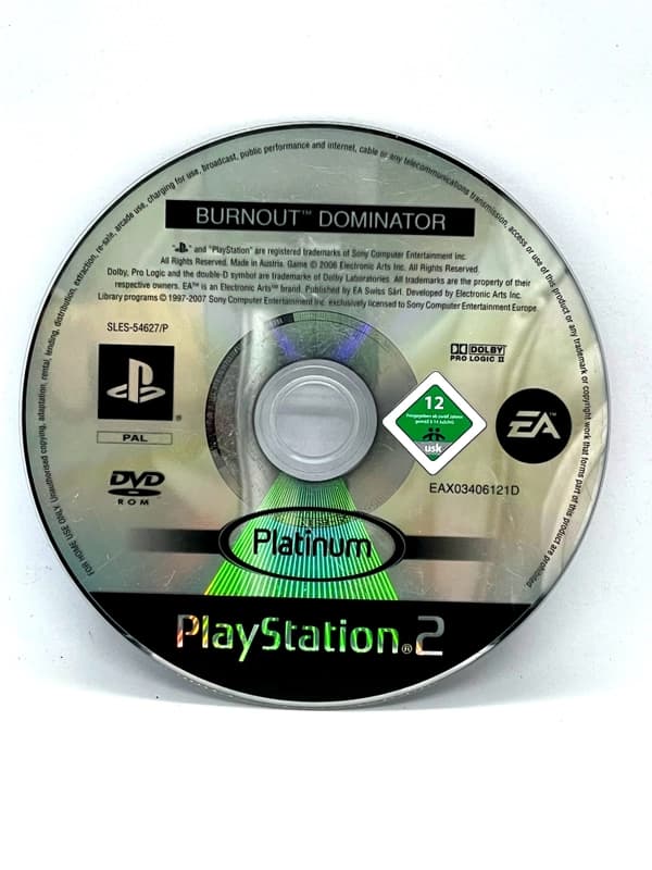 Burnout Dominator PS2 (game only)