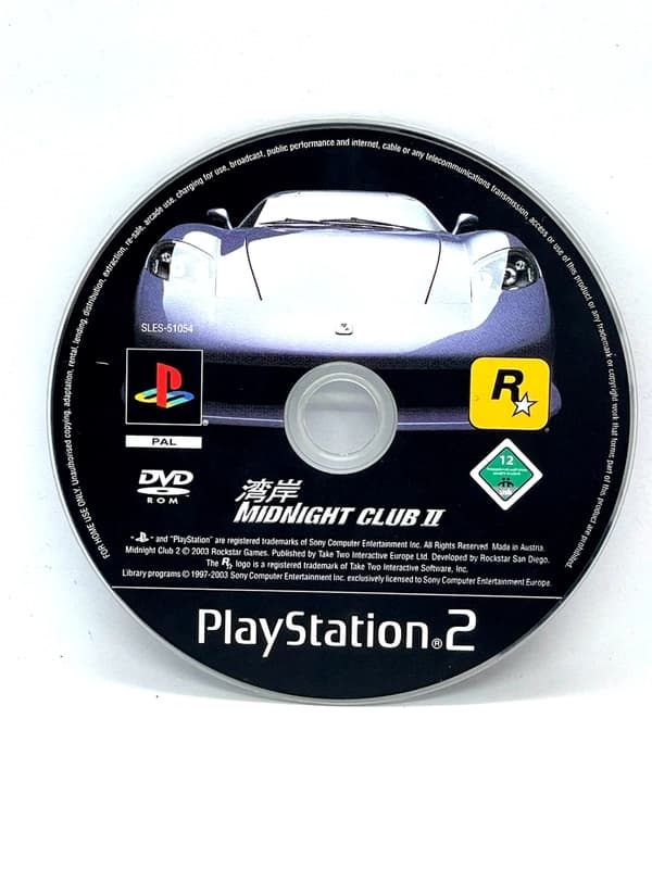 Midnight Club II PS2 (game only)