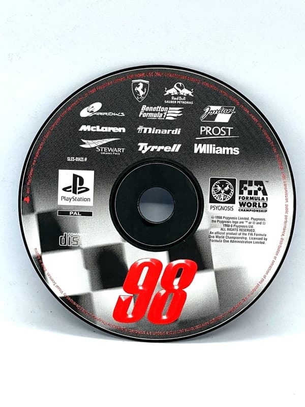 Formula 1 98 PS1 PSX (game only)