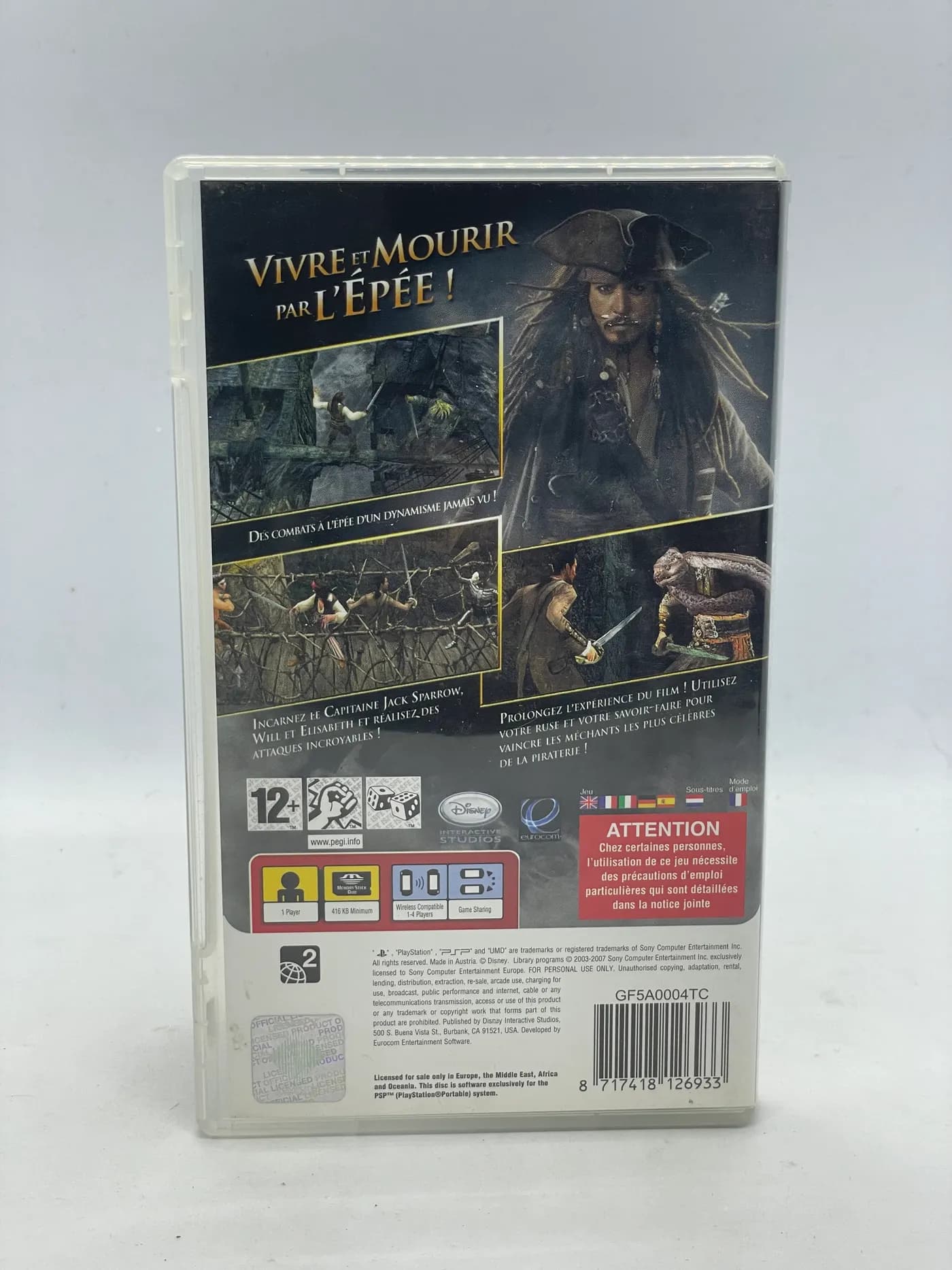 Pirates of the Caribbean At World's End PSP
