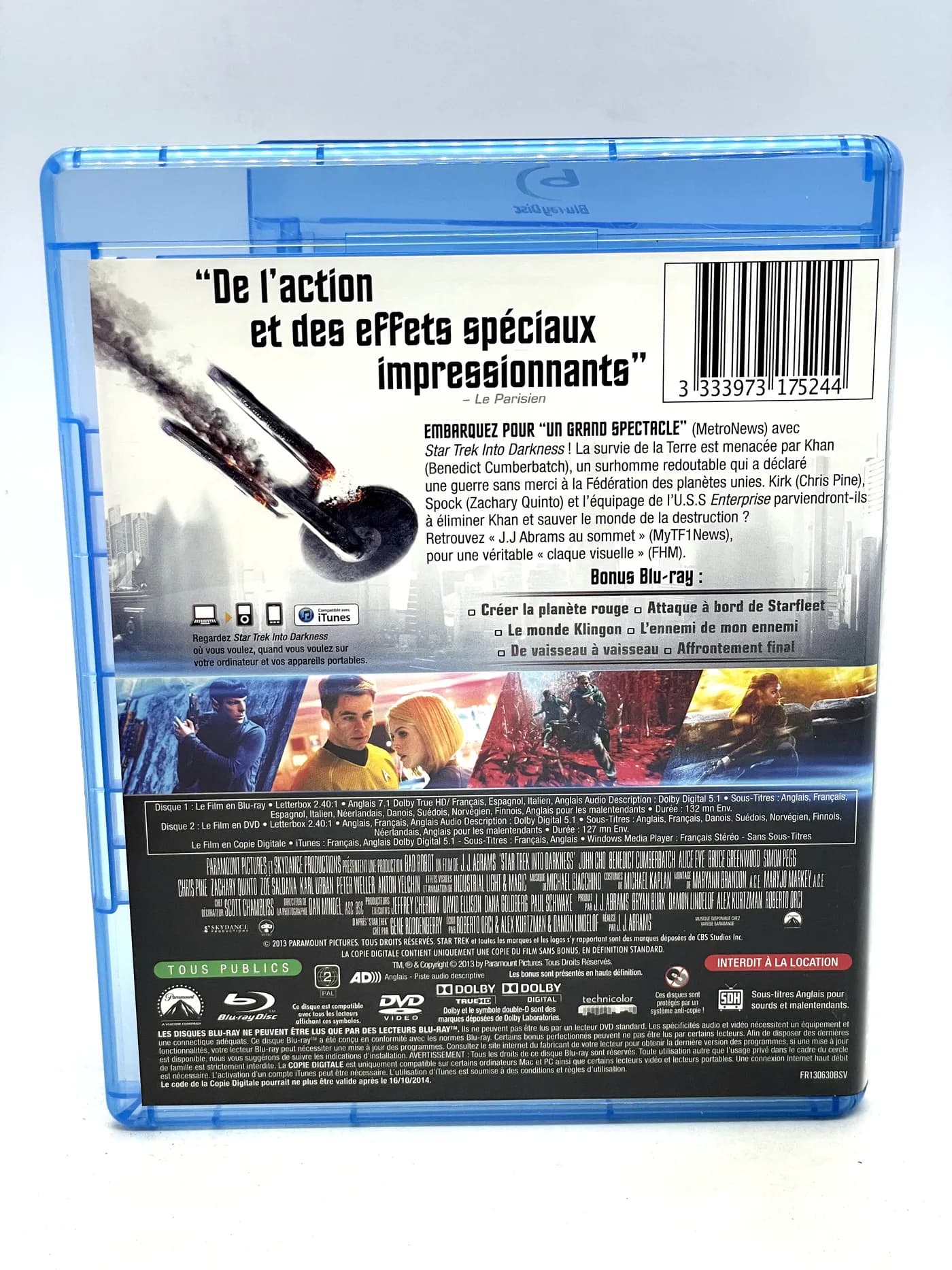 Star Trek Into Darkness Blu-Ray