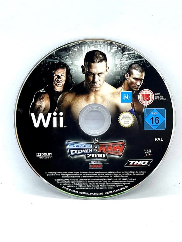 Smackdown vs Raw 2010 Nintendo Wii (game only)