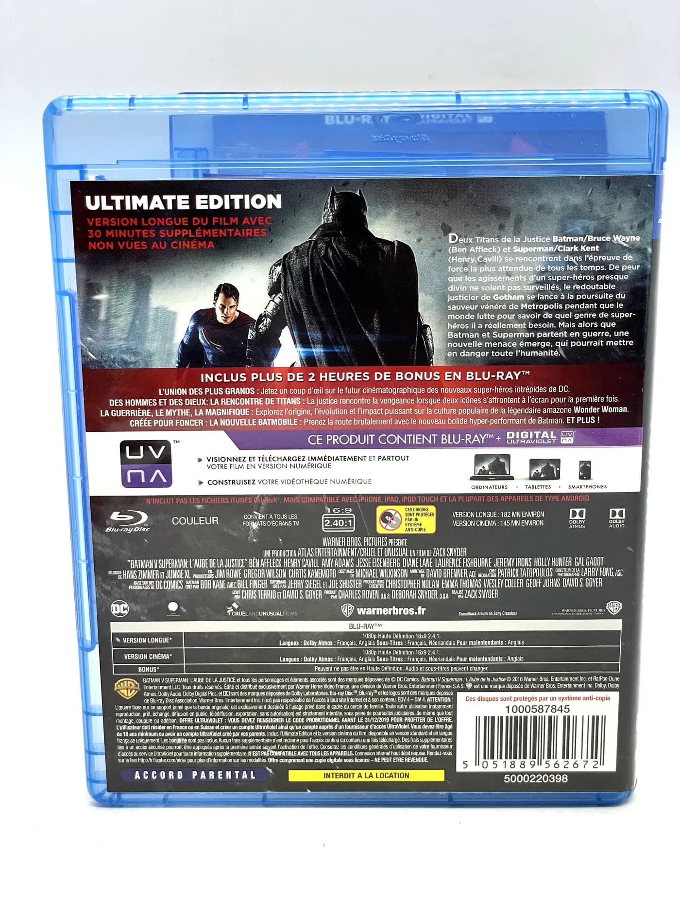 Batman vs Superman Blu-Ray