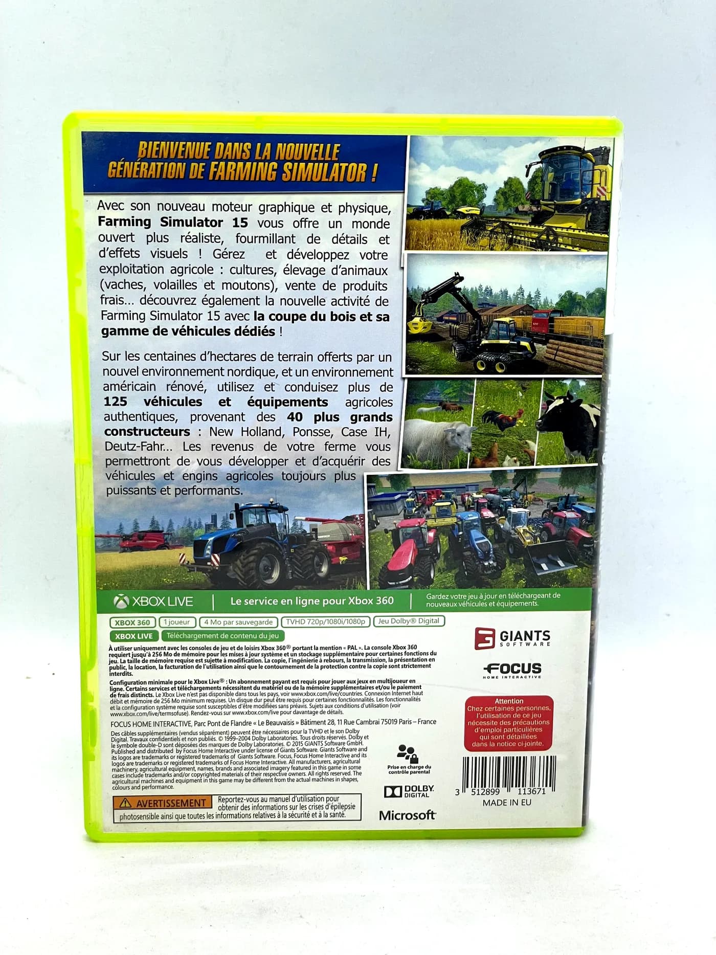 Farming Simulator 15 Xbox 360