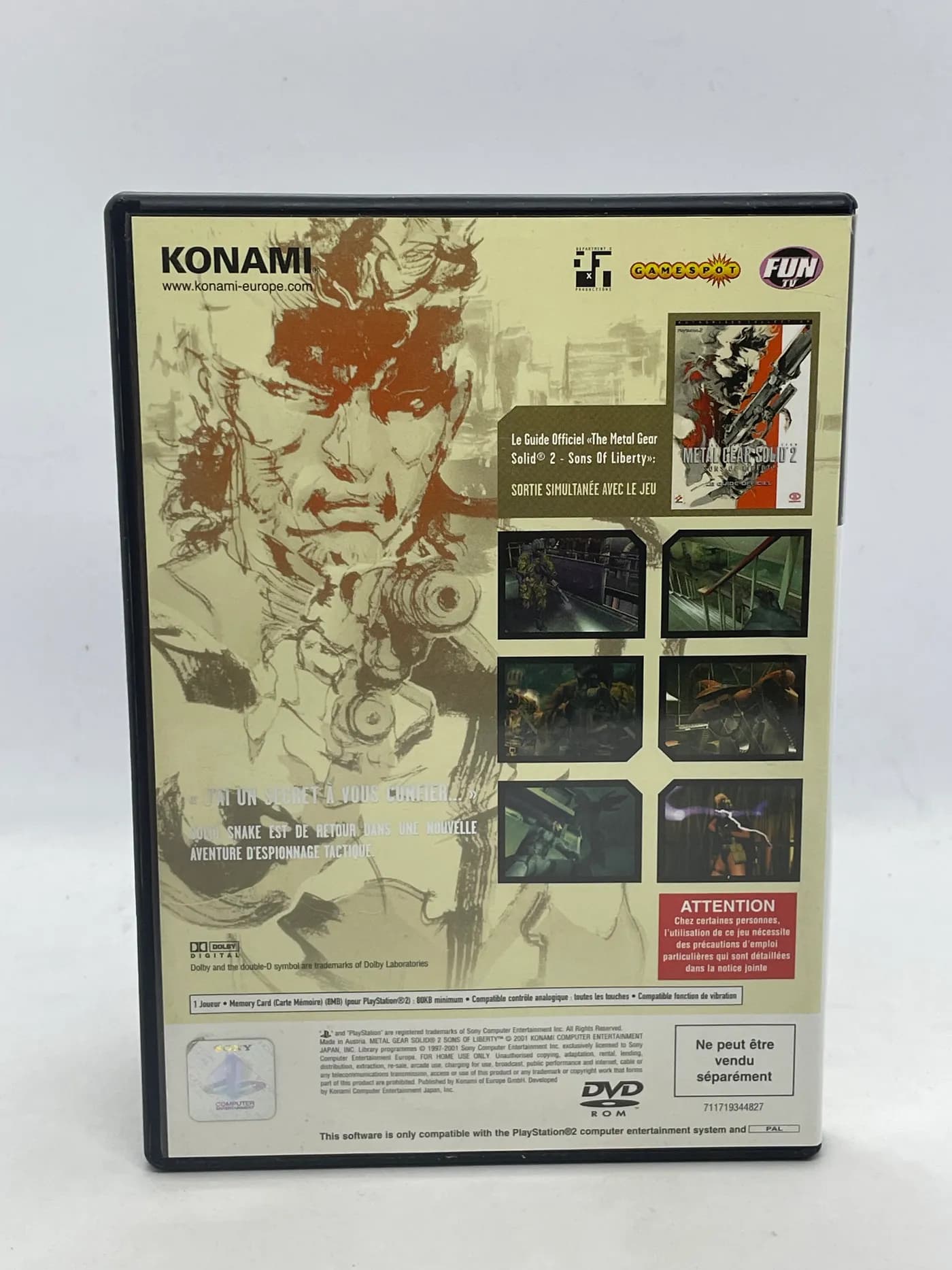 Metal Gear Solid 2 Sons of Liberty PS2