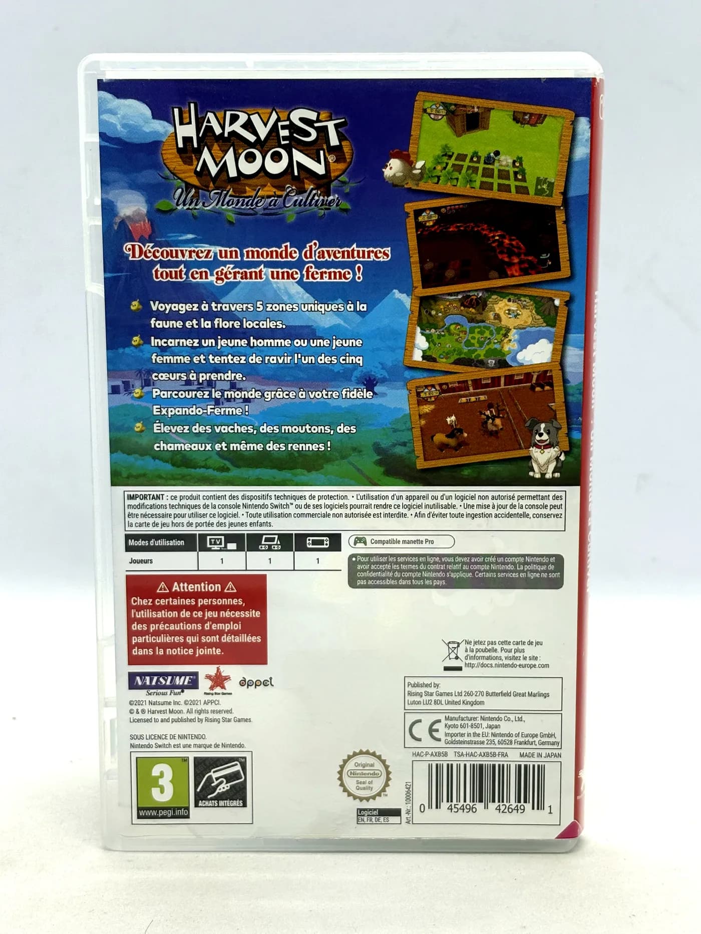 Harvest Moon One World Nintendo Switch