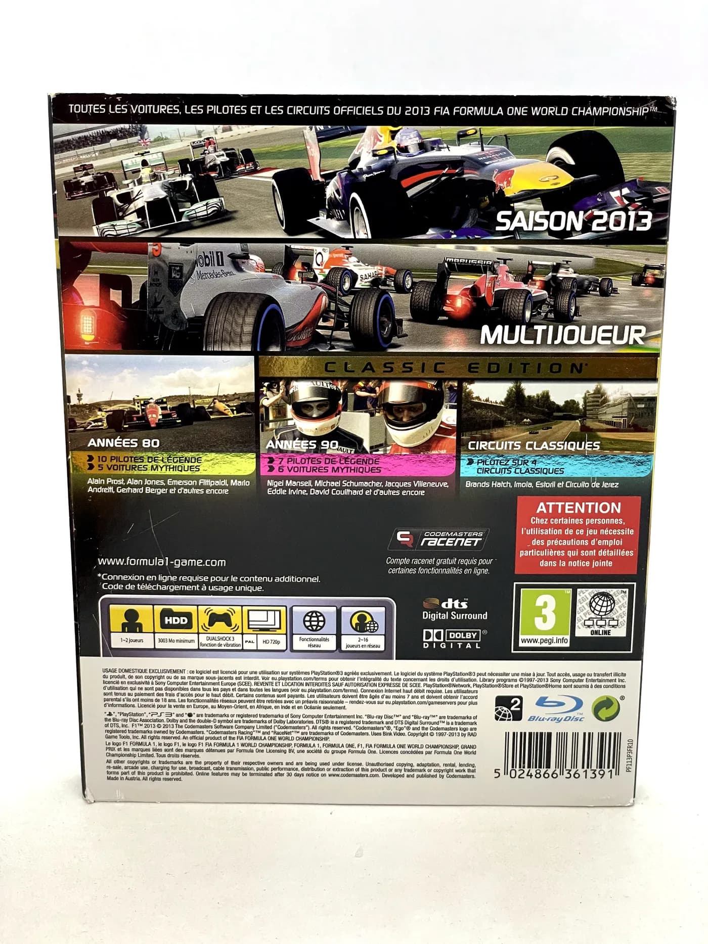 F1 2013 Classic Edition PS3
