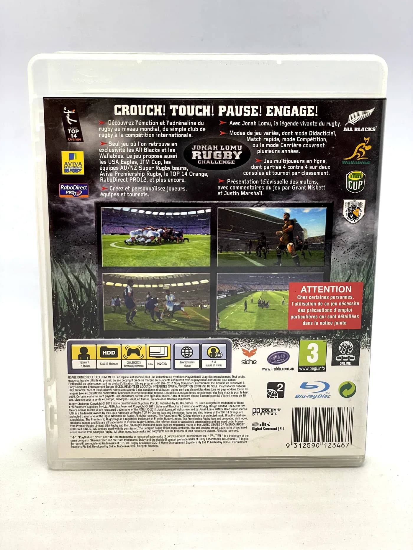Jonah Lomu Rugby Challenge PS3