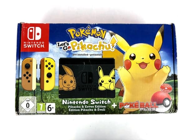 Nintendo Switch Let's Go Pikachu Edition Console Complete