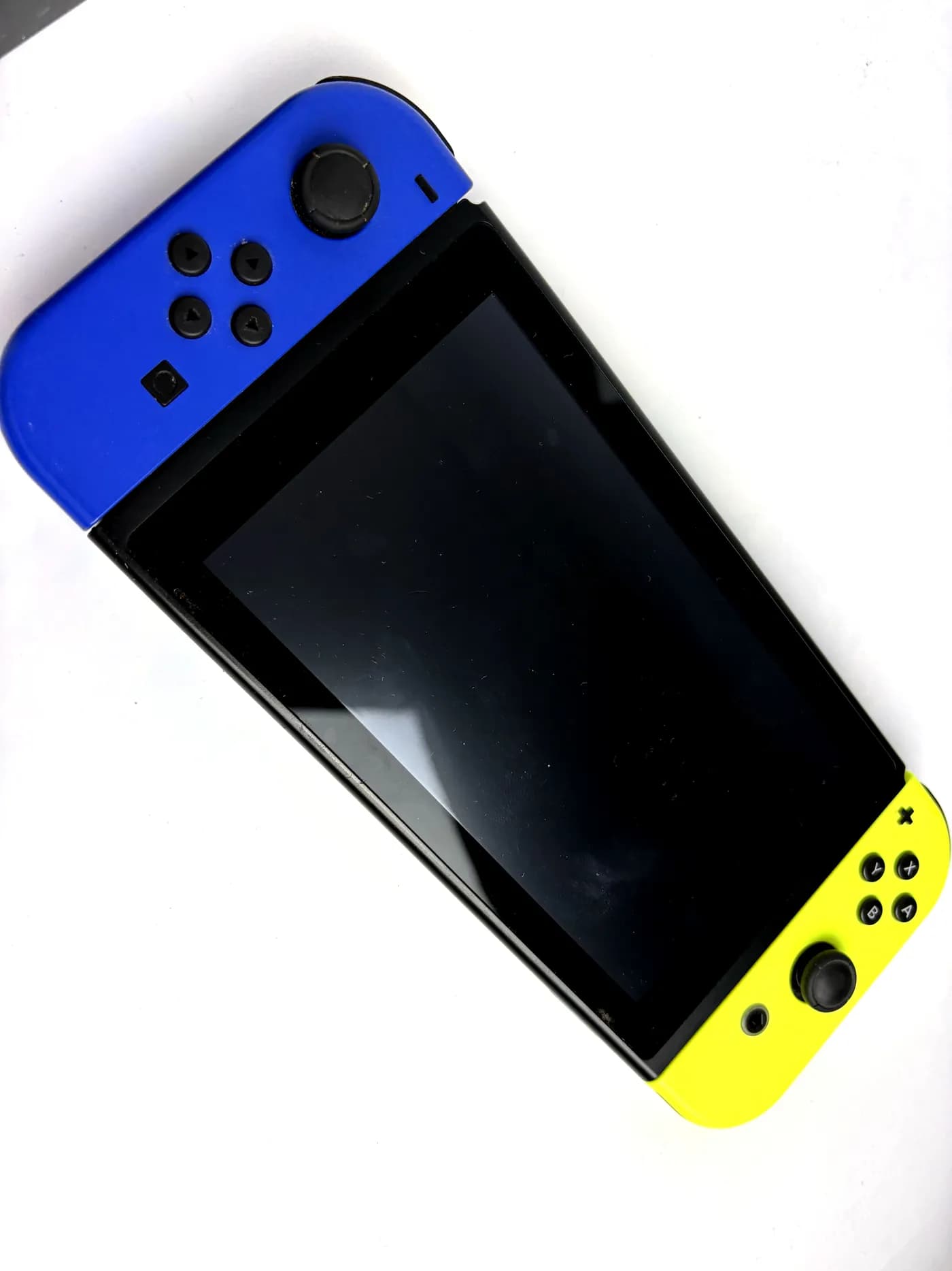 Nintendo Switch V2 Yellow + Blue Console Set