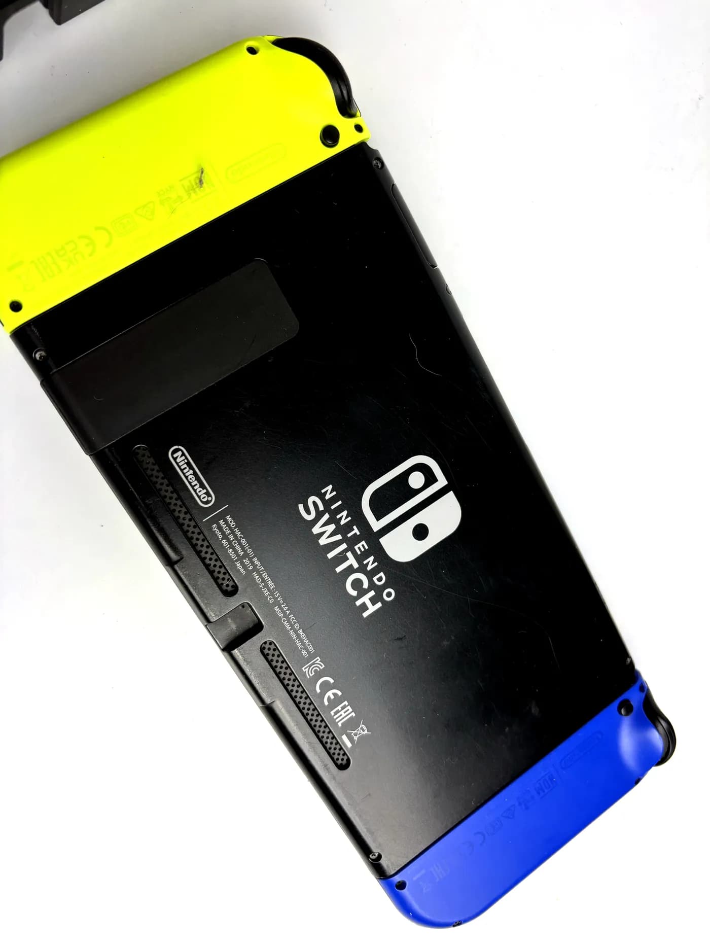Nintendo Switch V2 Yellow + Blue Console Set