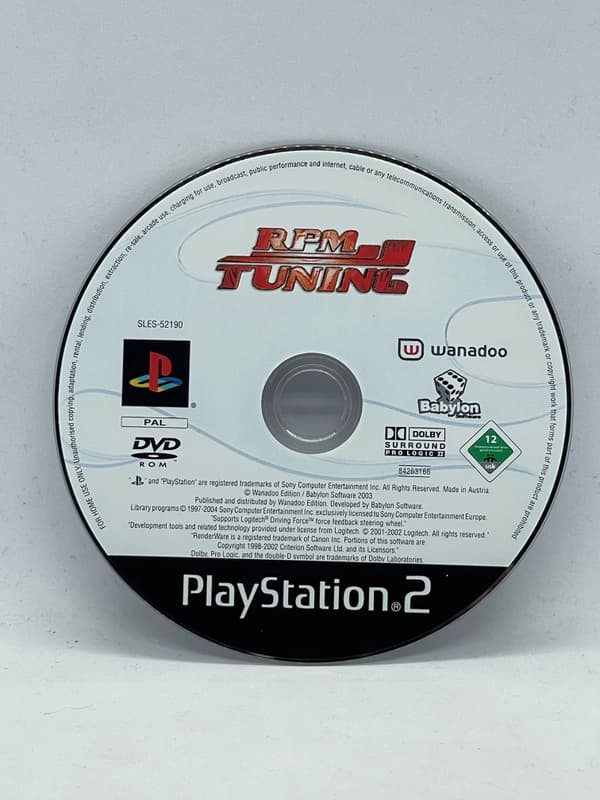 RPM Tuning PS2 (game only)