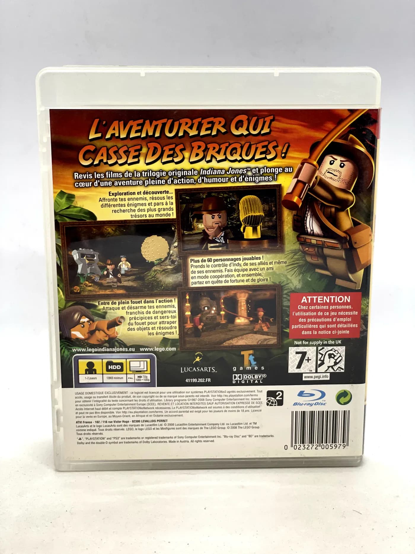 Lego Indiana Jones The Original Adventures PS3