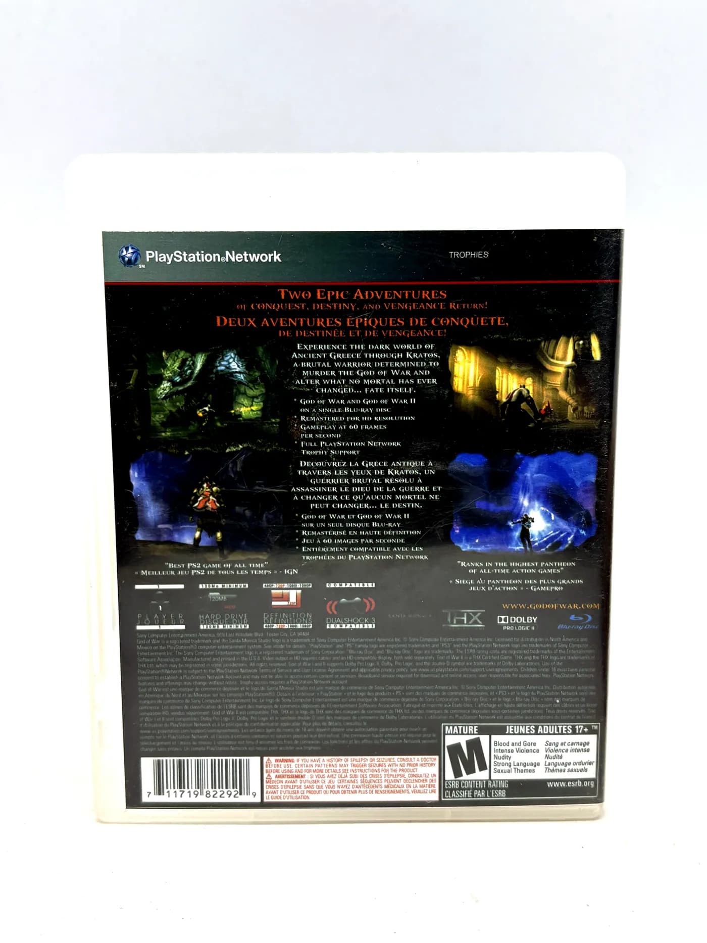 God of War Collection PS3 (drukowana okładka)
