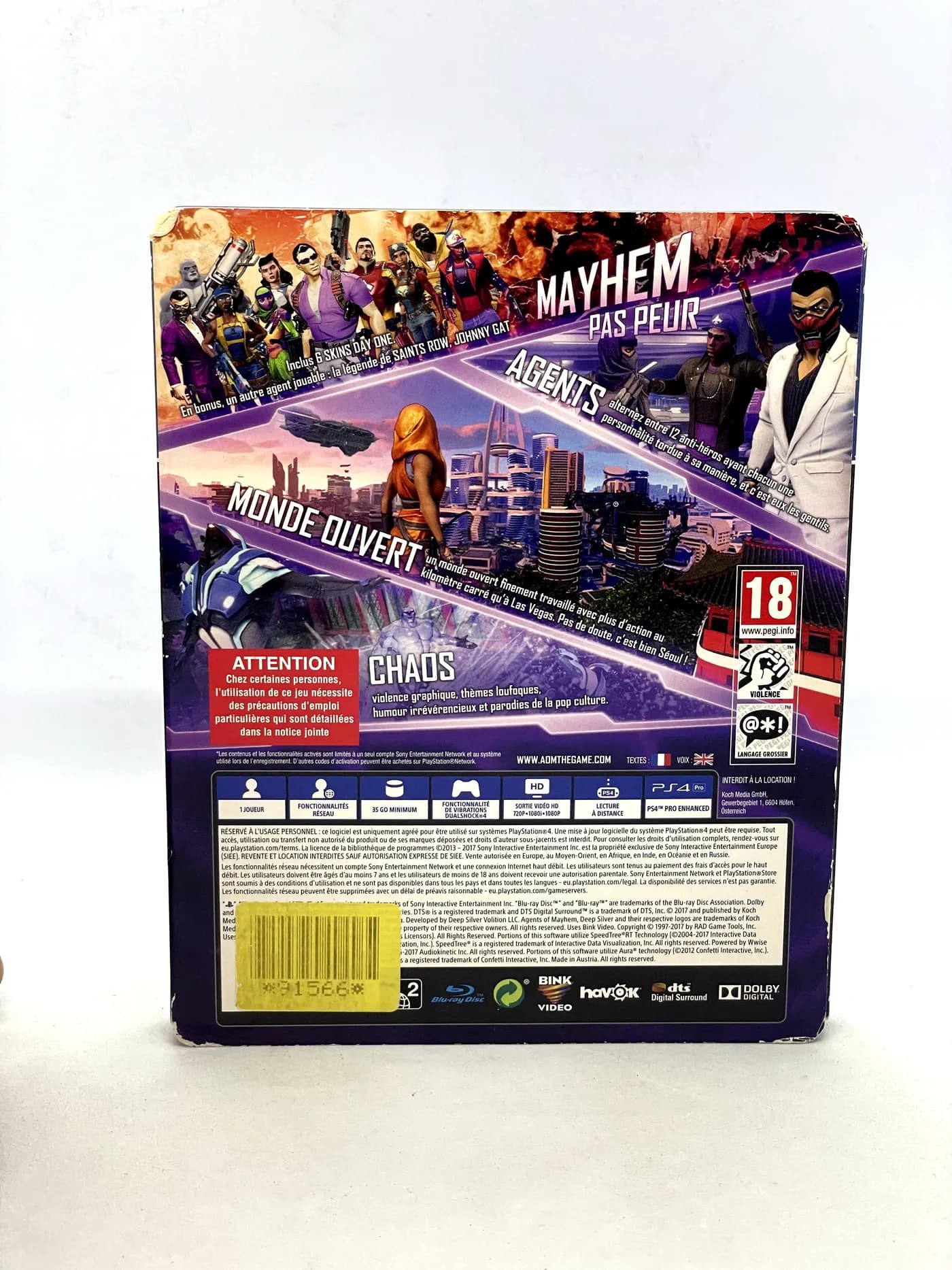 Agents of Mayhem Steelbook PS4