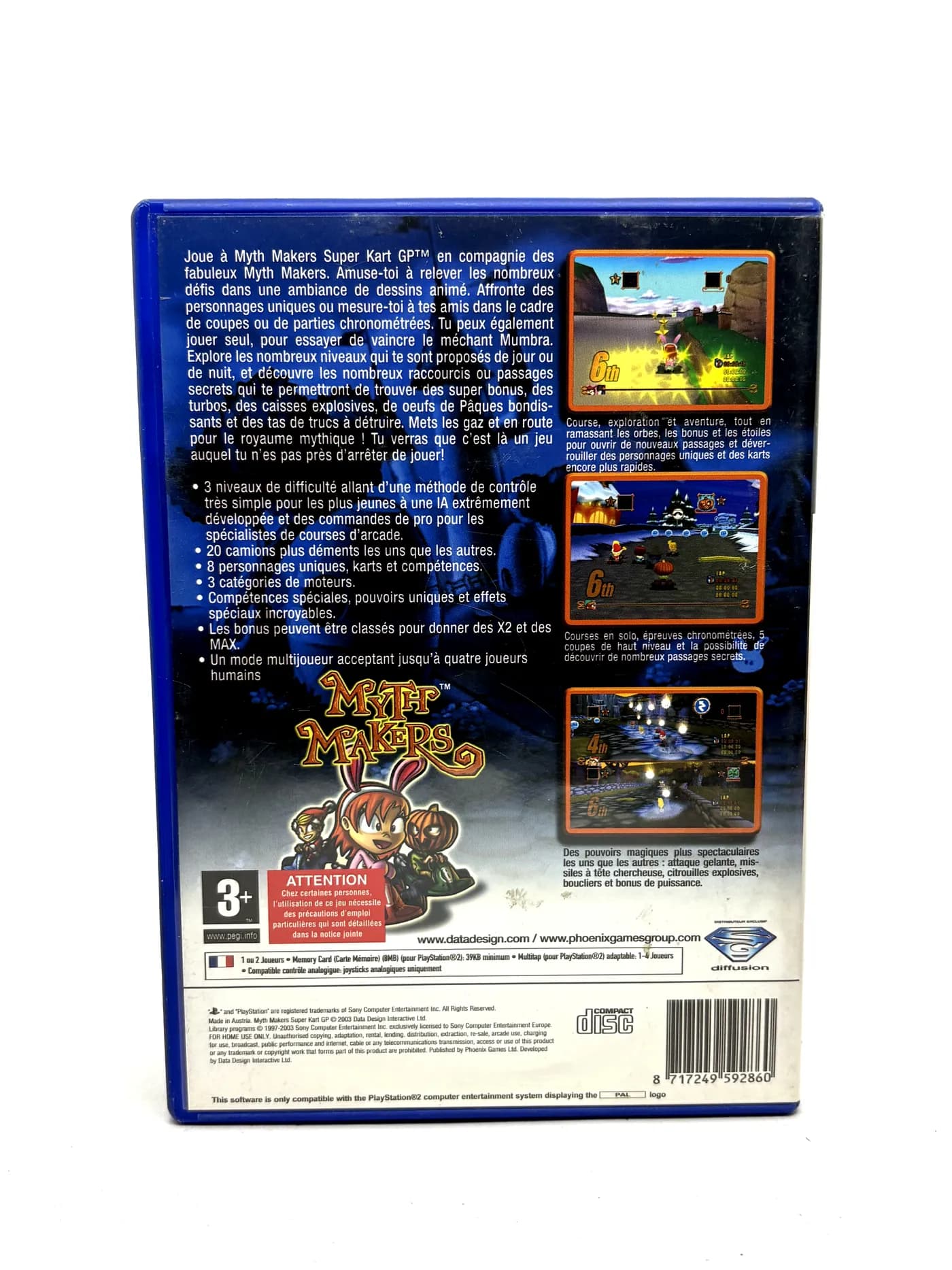 Myth Makers Super Kart GP PS2