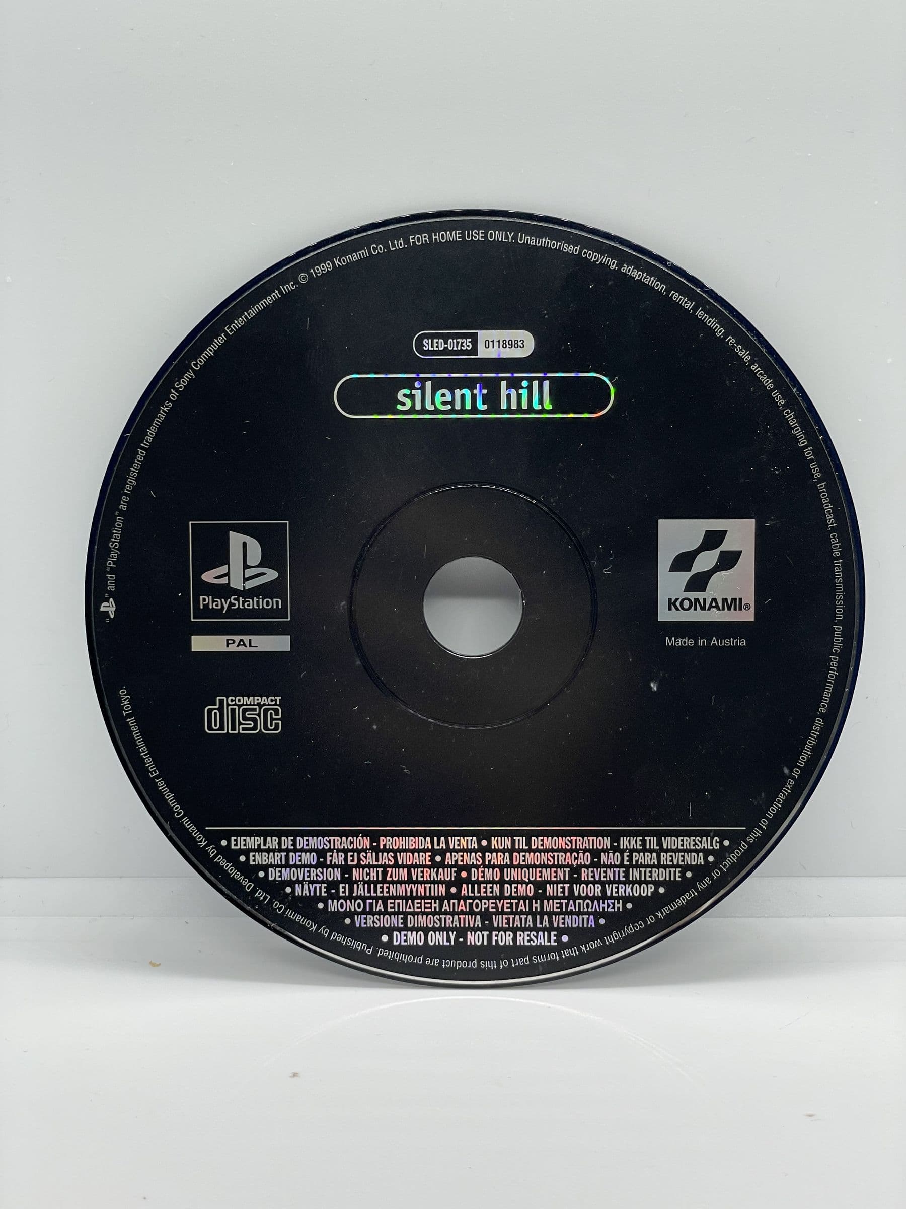 Silent Hill Demo PS1 (CD)