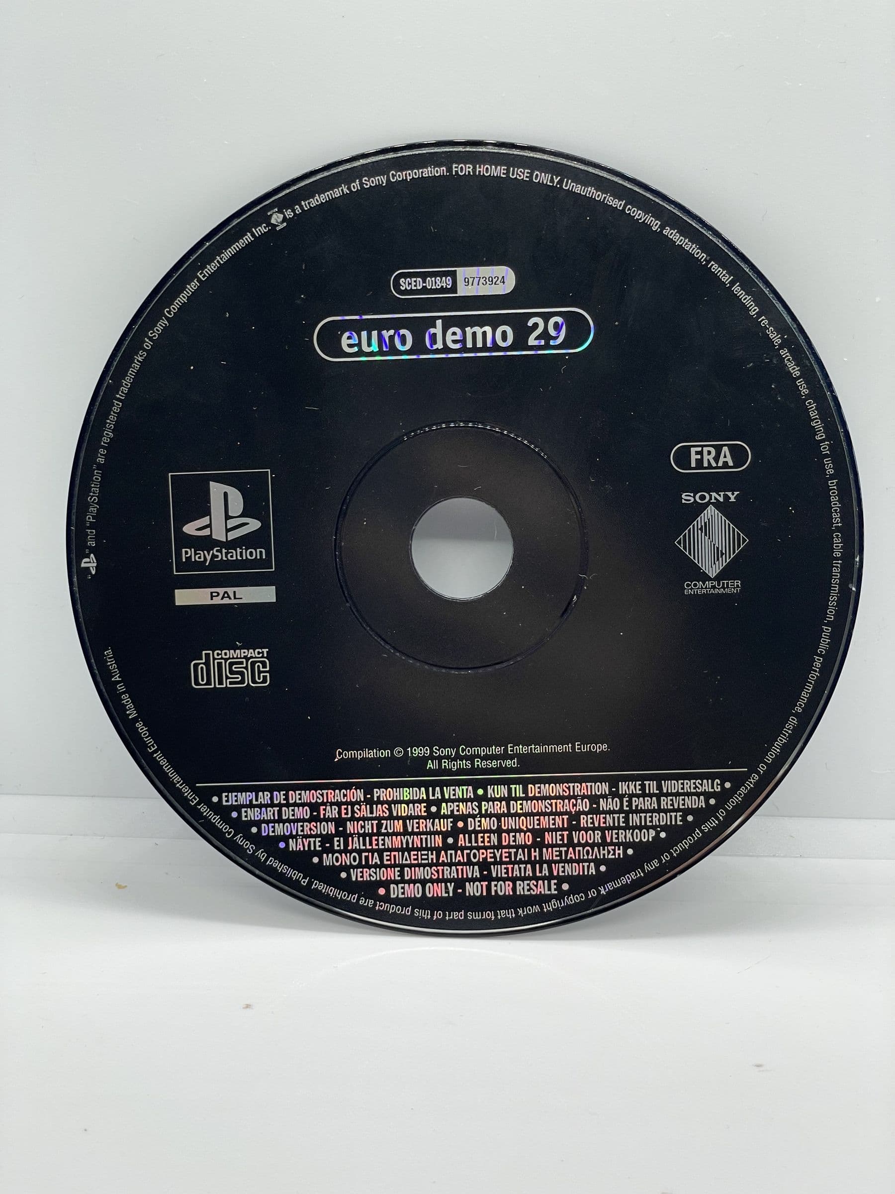 Euro Demo 29 PS1 (CD) (FR)