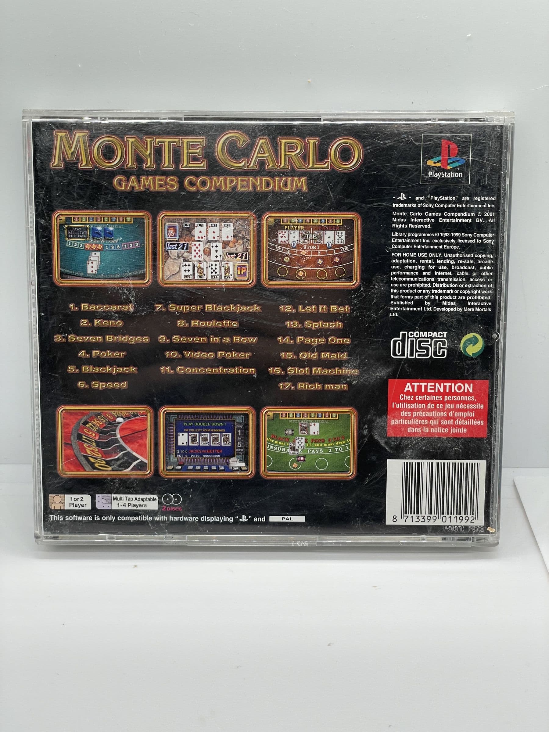 Monte Carlo Games Compendium PS1