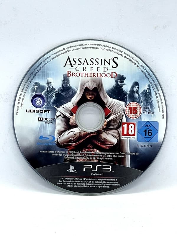 Assassin's Creed Brotherhood PS3 (game only)
