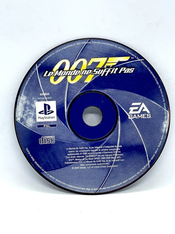 007 The World Is Not Enough PS1 PSX (game only) (FR)