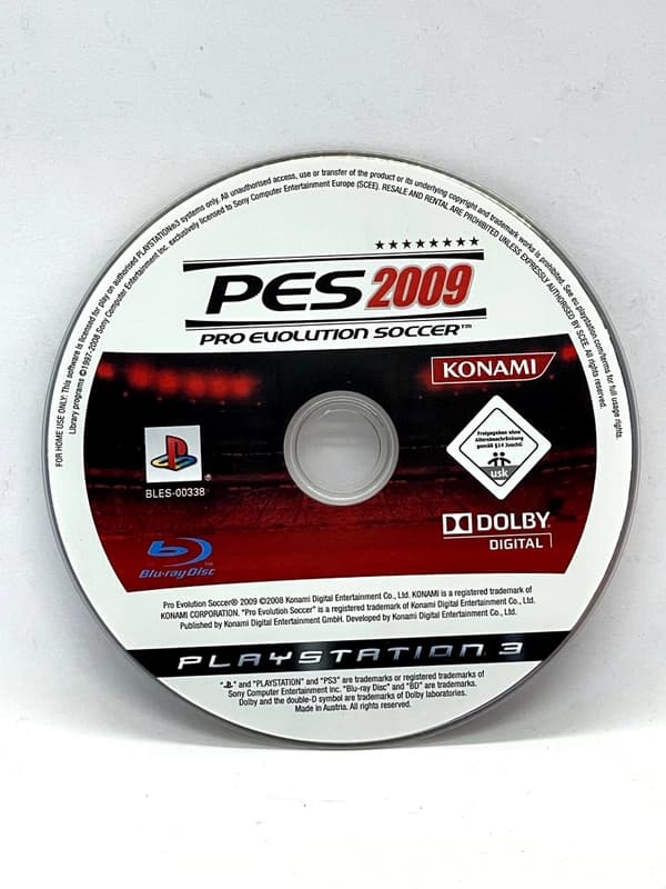 Pro Evolution Soccer 2009 PS3 (game only)