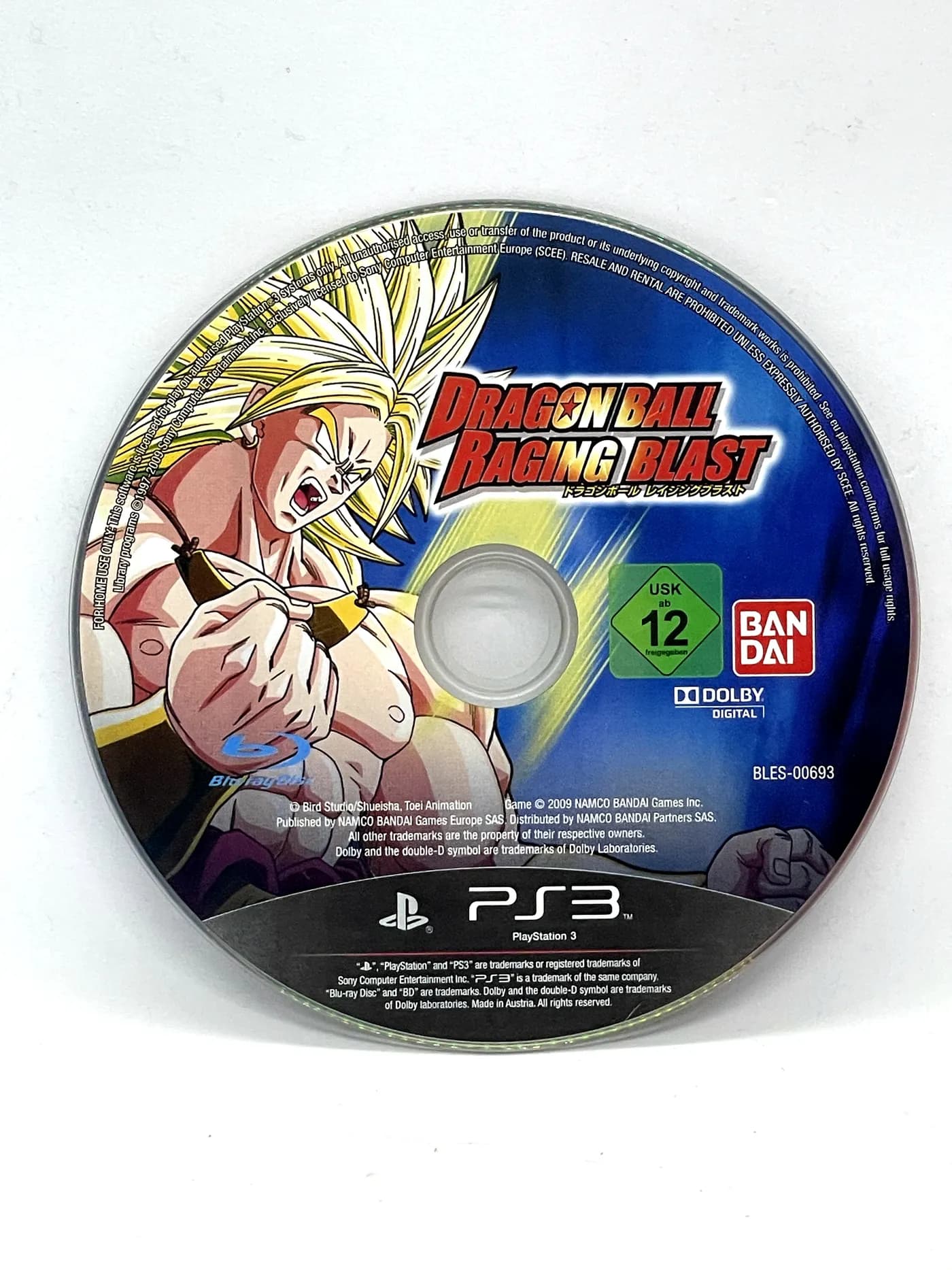 Dragon Ball Raging Blast PS3 (game only)