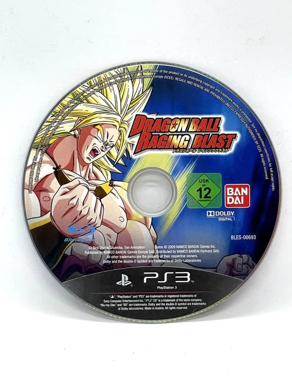 Dragon Ball Raging Blast PS3 (game only)