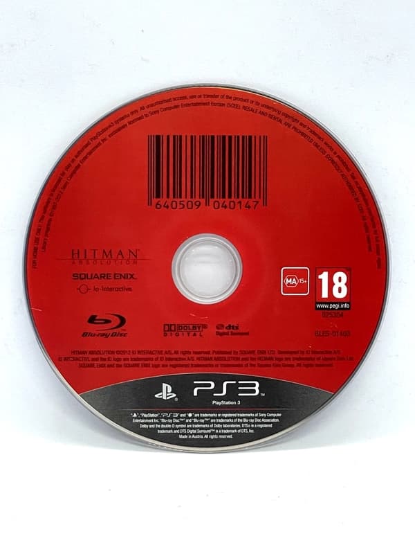 Hitman Absolution PS3 (game only)