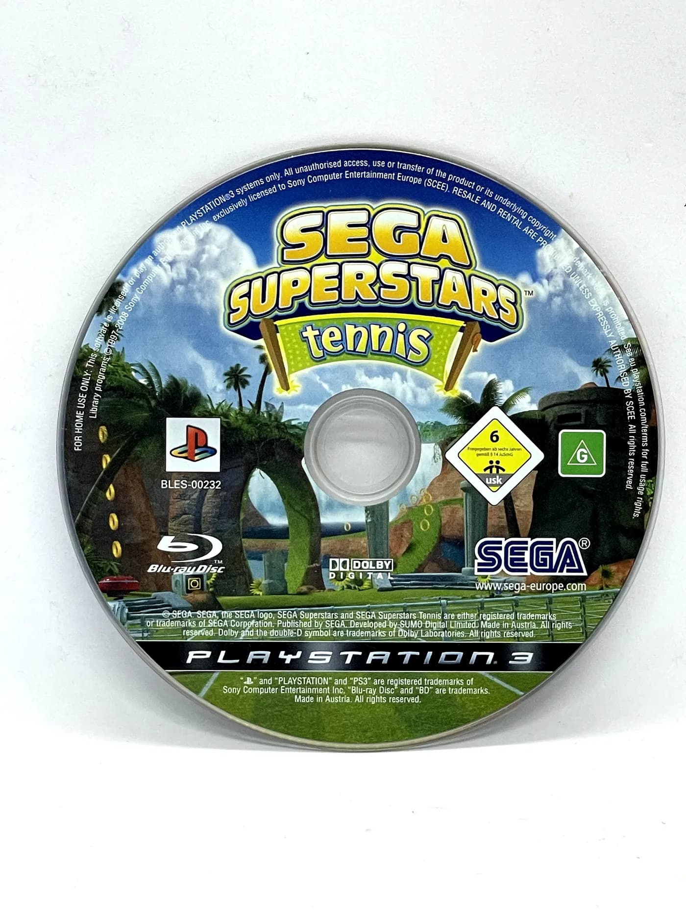 SEGA Superstar Tennis PS3 (game only)