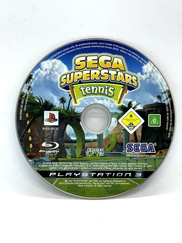 SEGA Superstar Tennis PS3 (game only)
