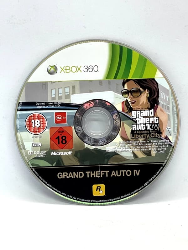 Grand Theft Auto IV + Episodes From Liberty City Xbox 360 (game only)