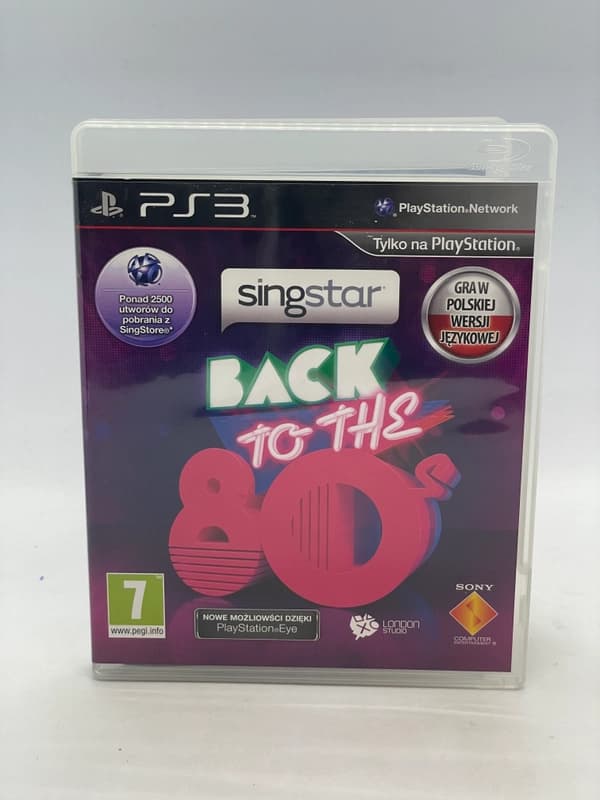 SingStar Back to The 80's PS3