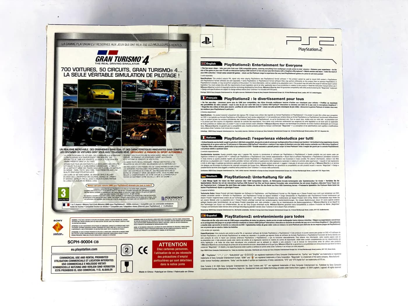 PlayStation 2 Gran Turismo 4 Pack Console SCPH-90004 NEW SEALED