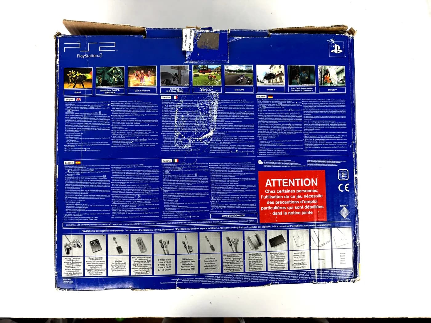 Playstation 2 SCPH-50004 Console Set Box