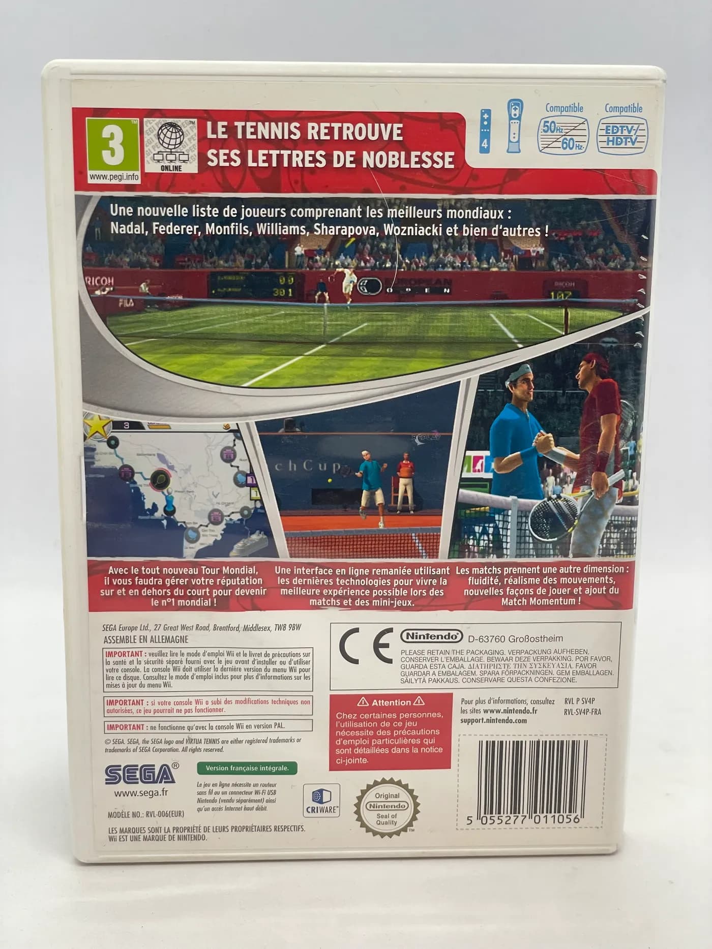 Virtua Tennis 4 Nintendo Wii