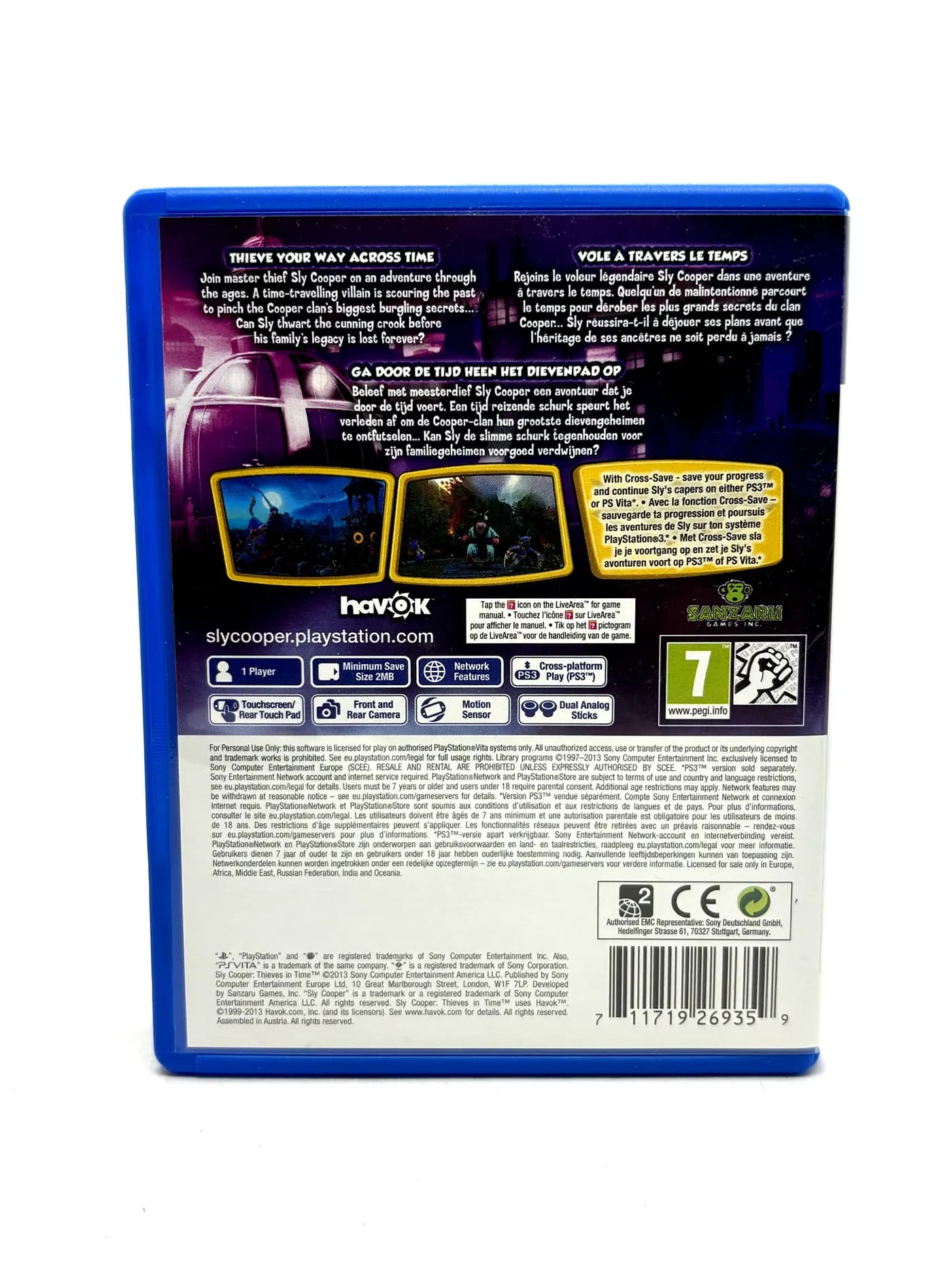 Sly Cooper Thieves in Time PS Vita